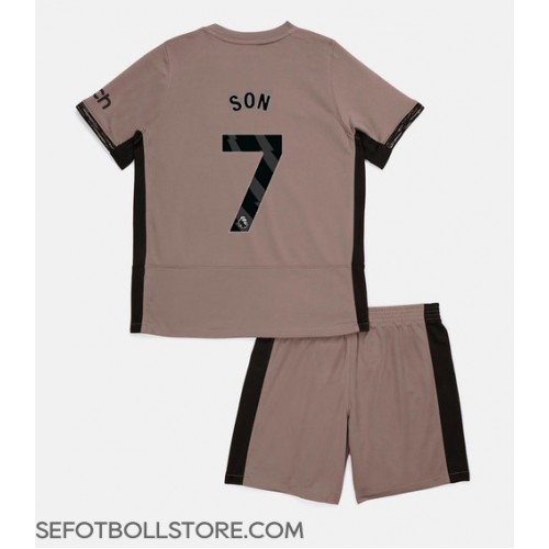 Tottenham Hotspur Son Heung-min #7 Replika babykläder Tredjeställ Barn 2023-24 Kortärmad (+ korta byxor)